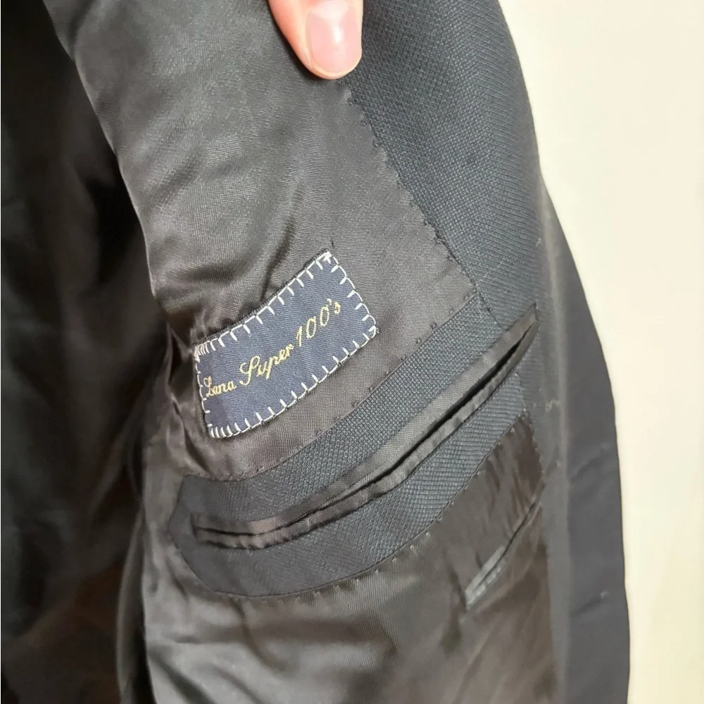 TRUSSINI Linea Nuova Suit jacket SZ 42R black Fully Lined men’s black